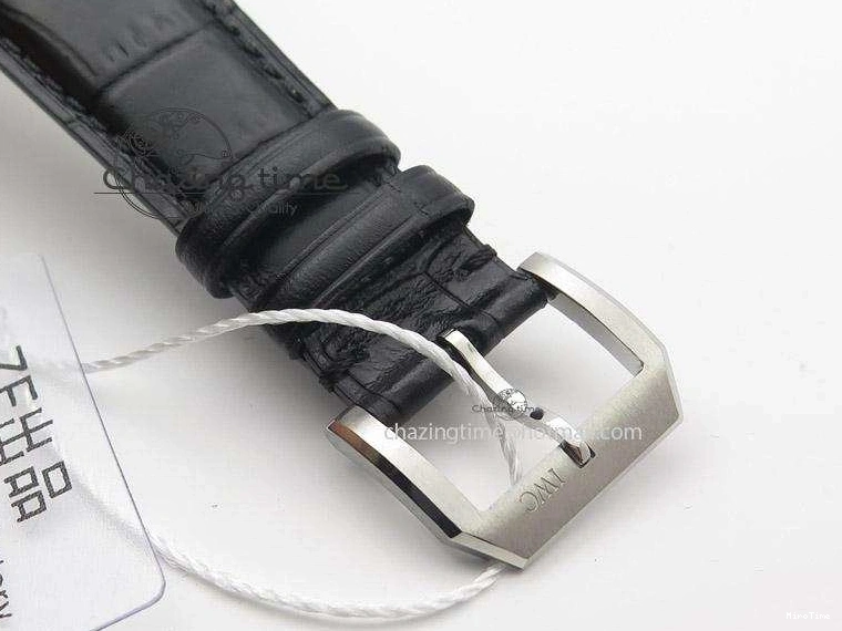 MIROTIME 0322 Sustainable Portuguese IW545408 White Dial ZF 1:1 Best Edition On Dark Blue Leather Strap 7335